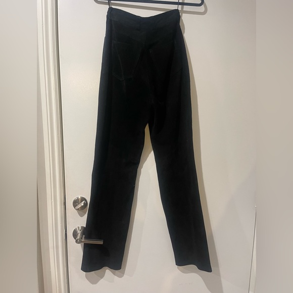 John michael black high wasted suede pants. - Picture 1 of 5